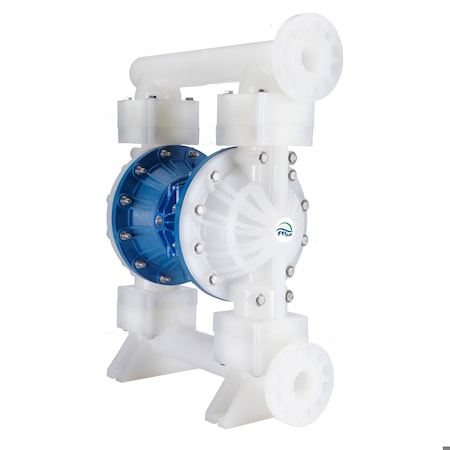 Finish Thompson Double Diaphragm Pump, Polypropylene, 2 in FT20P-PP-2TPC-F1
