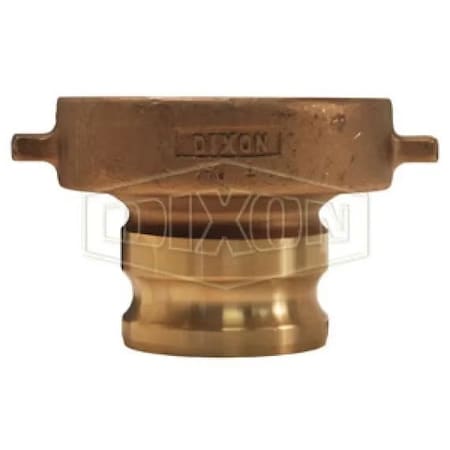 Dixon Cam and Groove Tank Car Adapter, 3 in, Adapter x Railroad, Brass, Domestic 300-TCA-BR