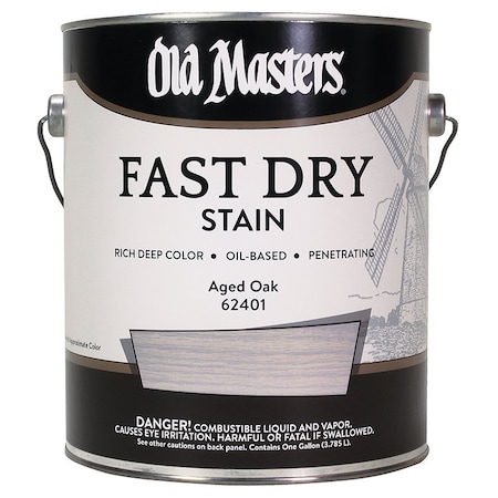 Fast Dry Stain Gal Old Masters Aged Oak Interior Oil-Based Wood Stain 62401