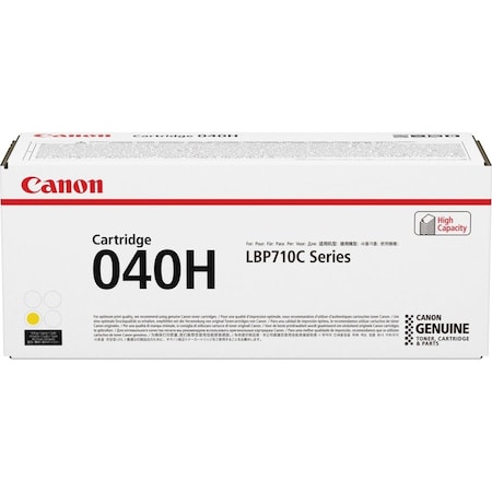 Canon Original High Yield Laser Toner Cartridge, Yellow, 10000 Pages CRTDG040HY