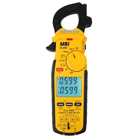 Uei Test Instruments Clamp Meter, Yes, 600 A A, CAT IV 60V Safety Rating DL599