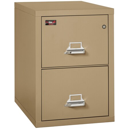 Fireking 2 Drawer, 2 Hr Fire & Impact Rated, Vertical, 31" depth Letter Sand 2-1929-2SA
