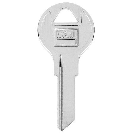 Hy-Ko Key Blank, Brass, Nickel-Plated, For: Fort FH2 Locks 11010FH2