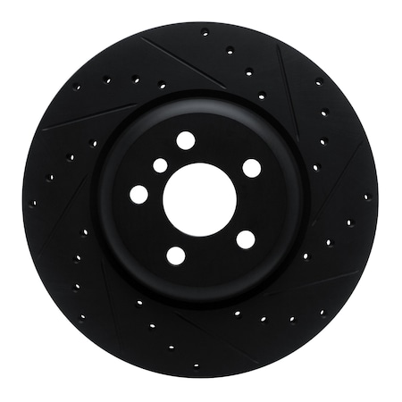 Dynamic Friction Co DFC Brake Rotor - Drilled and Slotted - Black 633-31130R