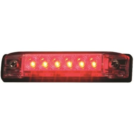 Strike3 LED-51803-DP 4 in. LED Slim Line Utility Strip Lights - Red ST3084130