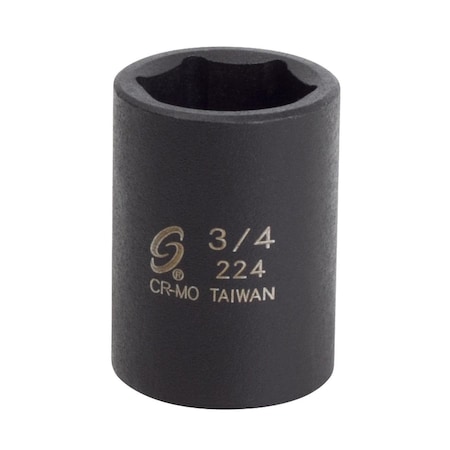 Sunex 1/2 in Drive 3/4 in Impact Socket 224