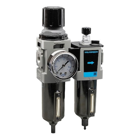 Wilkerson Filter/Regulator/Lubricator, Auto Drain D18-04-FHG0B