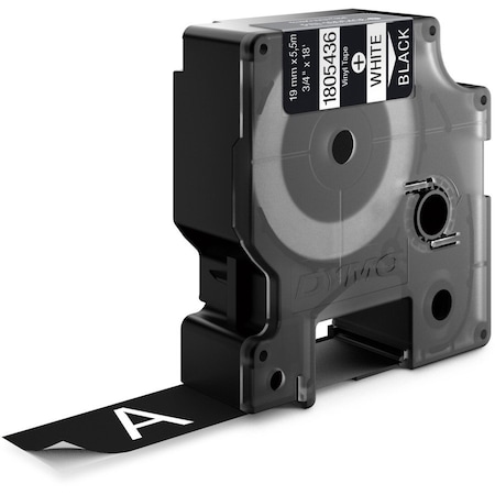 Dymo RHINO 3/4IN BLACK VINYL-19MM 1805436