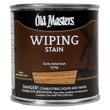 Old Masters 1/2 Pt Early American Oil-Based Wiping Stain 11716