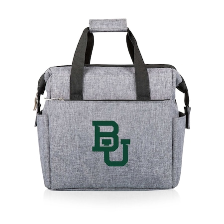 Picnic Time Family Of Brands NCAA Baylor Bears On The Go Lunch Bag Cooler - Soft Cooler Lunch Box, Heathered Gray 510-00-105-924-0