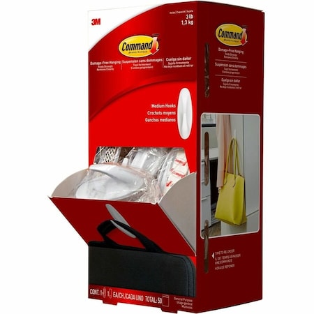 Command Hook, Medium, White, PK50 17081CABPK