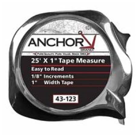 Anchor Brand 25 x 1 in. Tape Measure Neon Yellow 103-43-127