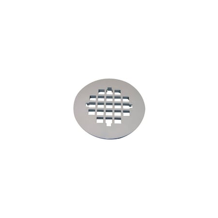 Larsen Supply Co. Snap-In Style Shower Drain Grate, White, Plastic 03-1257