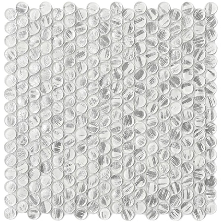 Apollo Tile Majeste 12.2 in. x 12.2 in. Glossy Silver Glass Mosaic Wall and Floor Tile 10.34 sqft/case, 10PK APLAPN8807A