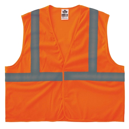 Ergodyne Safety Vest, Orange, S/M 20963