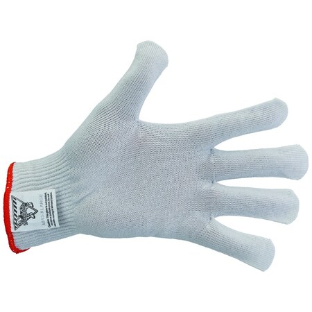 Workhorse Color-Coded Cut-Resistant Hand Protection Gloves, FDA-Compliant, A8, 13 Gauge WH A513-WHT-XLG