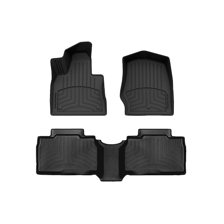 Weathertech Black, Front and Rear FloorLiner HP 4417161IM-4415752IM