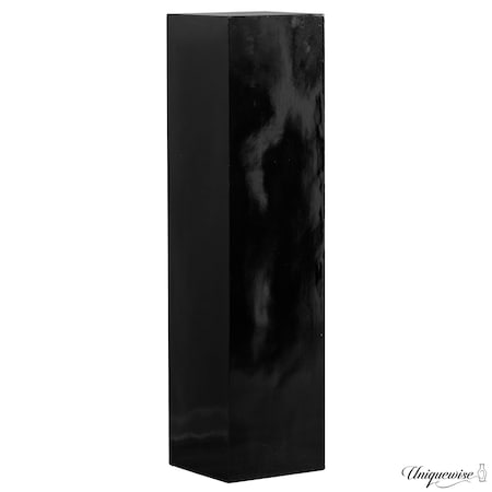 Uniquewise 51-Inch Black Fiberglass Pedestal Backdrop Stand - Stylish Flower or Cake Holder for QI003858BK-51