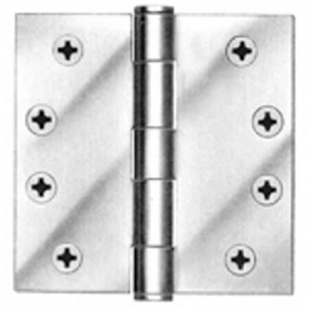 Tell HG100002 4.5 in. Plain Bearing Hinge Satin Chrome Finish, 3PK 574822