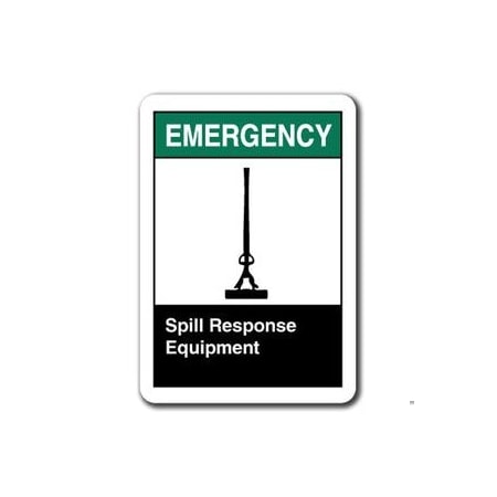 Signmission 10 in Height, Plastic, 10" x 7", ANSI-710ES Spill Response Equipment ANSI-710ES Spill Response Equipment