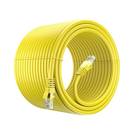 Maximm 300ft Cat6 Pure Copper UTP Ethernet Cable, Yellow CAT6-300FTYellow