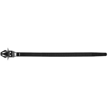 Auveco Cable Tie Strap, 6-3/8 in L, 1-3/32 in Max Bundle Dia., Black, Nylon, 25 PK 21355