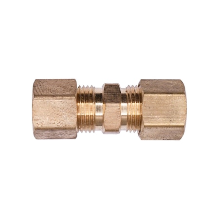 Auveco Brass Compression Union 5/16in Tube Size, 5PK 153