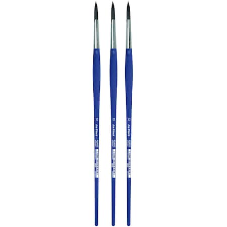 Da Vinci FORTE-Acrylics Student Brush, Synthetic, Acrylic & Oil, Round, Series 8630, Size 12, 3PK VA-8630_12