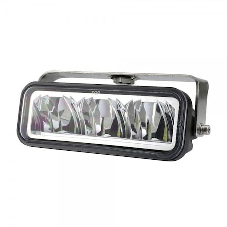 Grote Lighting Bracket Mount LED Fog Lamp, 12-36V, Clear Lens, Black Housing,  64H51-5