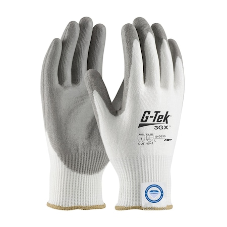 G-Tek Seamless Knit A4 Dyneema Diamond Blended Glove w/PU Coated Flat Grip on Palm&Fingers, 12PK 19-D330/XXXL