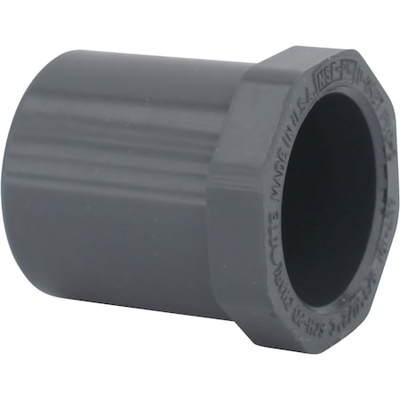Charlotte Pipe And Foundry 3/4'' Spigot x 1/2'' Slip Schedule 80 PVC Bushing PVC 08107 1200HA
