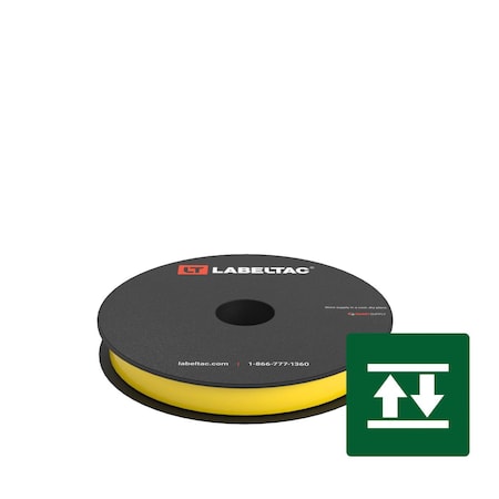 Labeltac High-Tack Label Supply 0.5in x 75ft LT4/LTPX, Yellow LT0501HK