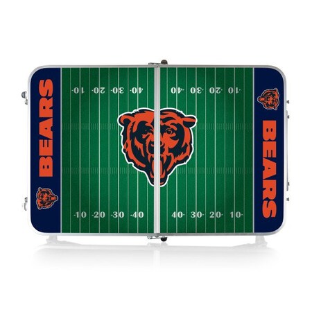 Picnic Time Family Of Brands Chicago Bears - Concert Table Mini Portable Table, (Charcoal Wood Grain) 843-00-141-064-2