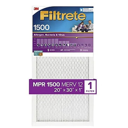 Filtrete Pleated Air Filter 1500MPR 20x30x1 2022-4