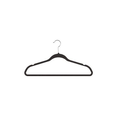 Store Supply Warehouse Black Velvet Hangers, 50PK 24123