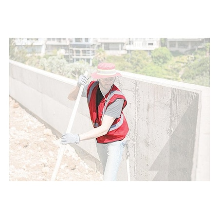 Kishigo Safety Vest, Red, Size 4XL/5XL B122-4X-5X