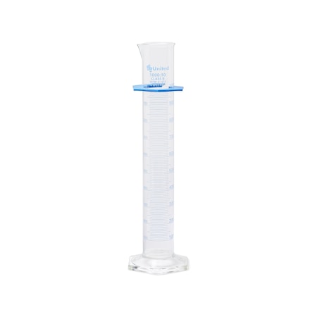 United Scientific Graduated Cylinders, Double Scale, Borosilicate Glass, 1000 mL, Class B UNCYLNGB-1000
