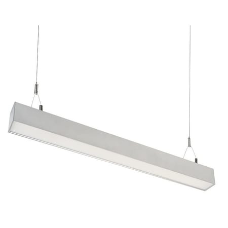 Keystone Linear Arch Fixture with Direct & Indirect Lighting | 3ft | Power and Color Selectable| Silver | 0-1 KT-LALED30PS-3A-8CSF-VDIM-S