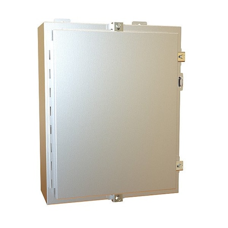 Hammond Clamps Electrical Enclosure, 20 in H, 6 in D, 16 in W, 12, 13, 3R, 4, 4X, Stainless Steel 1418N4SSC6