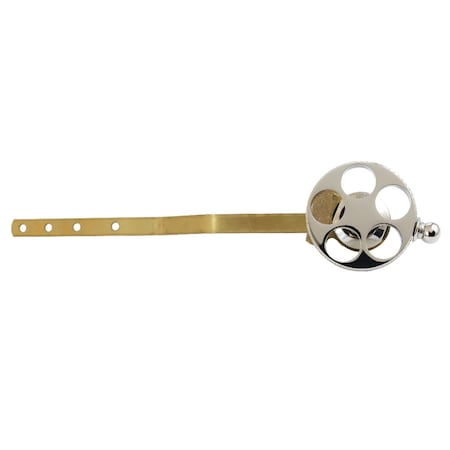 Kingston Brass Front Mount Toilet Tank Lever with Knurled Handle, Polished Nickel KTRKX6