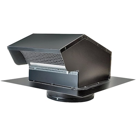 Master Flow Gooseneck Vent 7In Black Glv GNV7BL