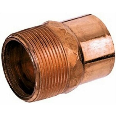 Nibco 1/2 in. Threaded X 1/2 in. D MPT Wrought Copper Adapter, 50PK CP-W01200T
