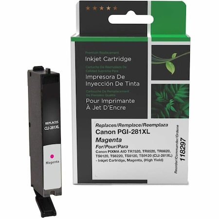 Cig Clover Imaging Remanufactured High Yield Magenta Ink Cartridge for Canon CLI-281XL 118297