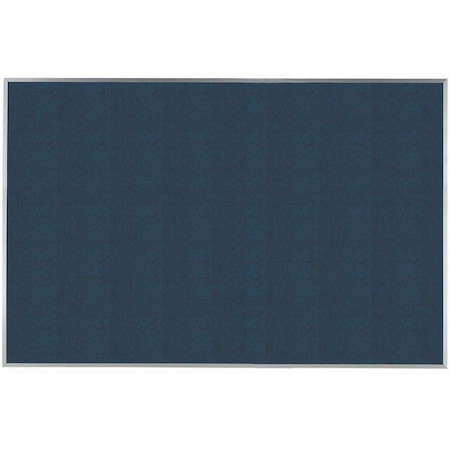 Aarco VIC Cork Bulletin Board w/ a Clear Satin Anodized Al Frame, Poppy Seed Dark Gray 48''Hx72''W DW4872204