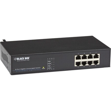 Black Box 8 Port 101001000 Rj 45 Unmanaged Gigab LGB408A-R2
