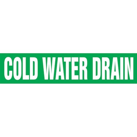 Accuform ASME ANSI PIPE MARKER COLD WATER RPK219SSH