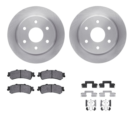 Dynamic Friction Co DFC Brake Rotor- Heavy Duty Brake Pad includes Hardware 6412-48067