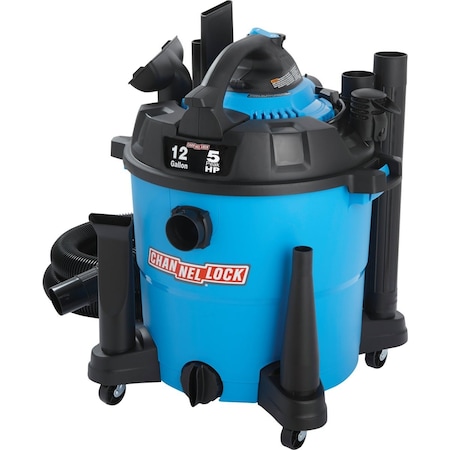 Channellock 12 Gal. 5.0-Peak HP Wet/Dry Vacuum with Blower VBV1210.CL