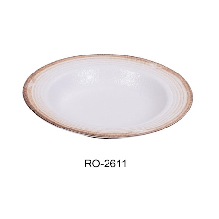 Yanco 11 x 8 x 1.75 in. Rockeye-2 Porcelain Two-Tone Pasta Bowl - 16 oz, 12PK RO-2611