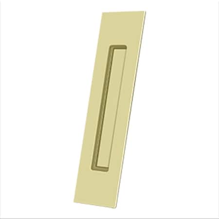 Deltana Flush Pull; 10 x 2-1/4 x 3/4; Unlacquered Bright Brass Finish FP10225U3-UNL